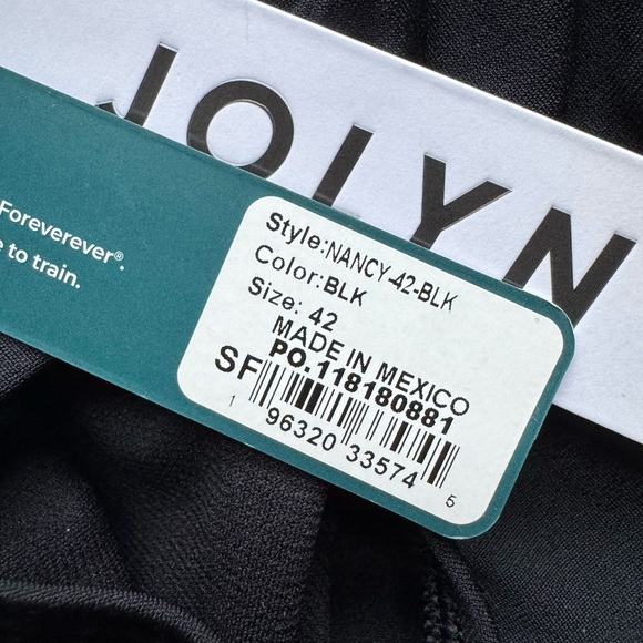 JOLYN Nancy One-Piece Swimsuit Black Size 42 NWT Cross Back Performance Swim - Picture 5 of 7